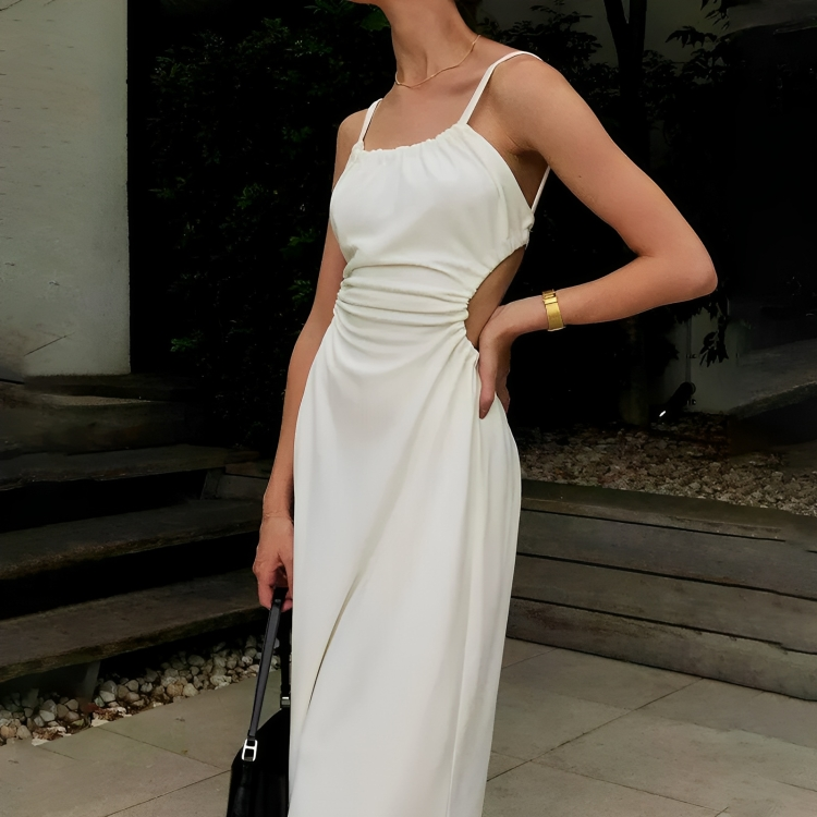 Vestido Midi Branco Angela - Lunna Glow