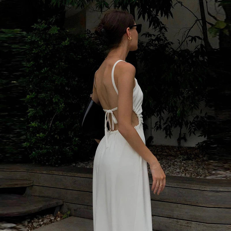 Vestido Midi Branco Angela - Lunna Glow