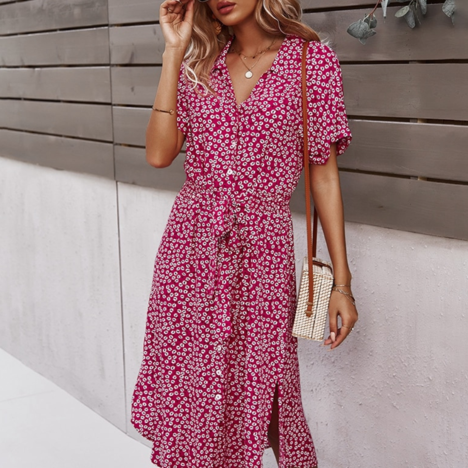 Vestido Midi Floral Gio - Lunna Glow